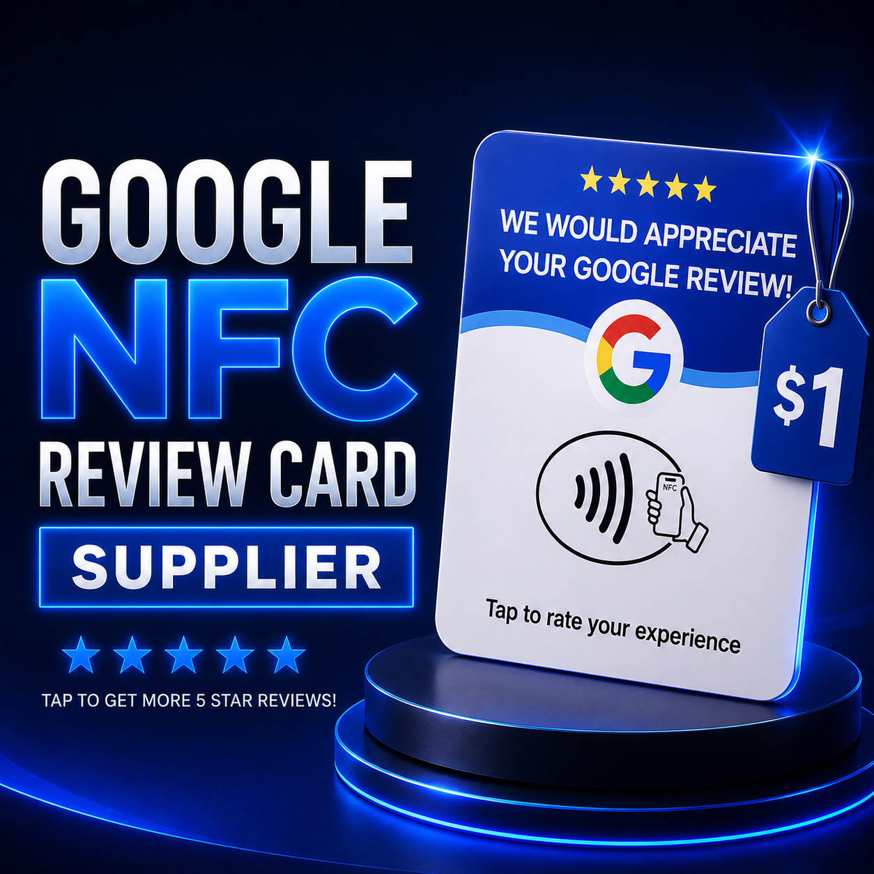 $1 Google Review NFC Card Supplier